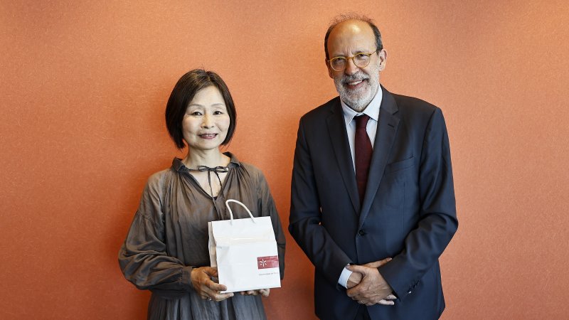 ルイ・ヴィエイラ・デ・カストロ学長ご一行来訪